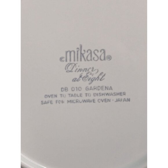 Vintage Mikasa Dinner at Eight DB 010 Gardena 8 1/2" Bread Plate Lot of 3 - Picture 10 of 10